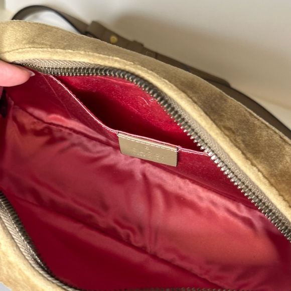 Gucci Marmont Matelasse Shoulder Bag GG Small Crossbody Camera Bag Velvet - Picture 6 of 10